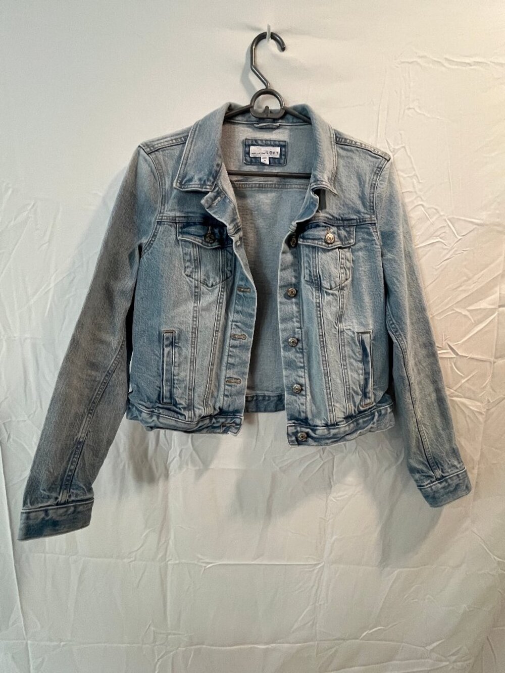 LOFT Light Blue Wash Denim Jacket - Women's Jean Jacket